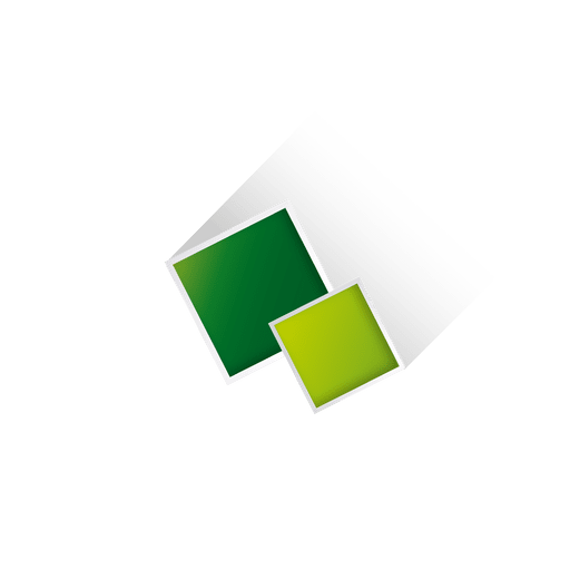 Forma quadrada verde Desenho PNG