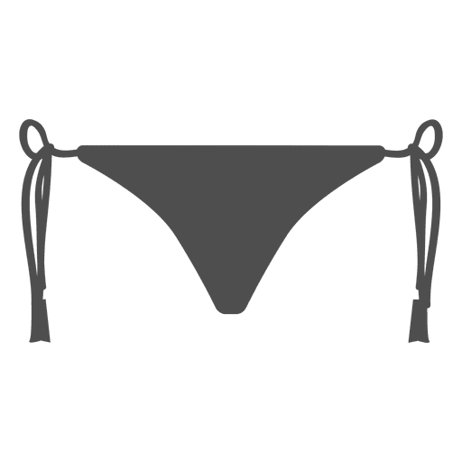 Grauer Bikini PNG-Design