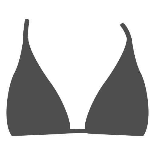 Top de bikini gris Diseño PNG