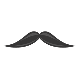 Grey hipster mustache 3 PNG Design Transparent PNG