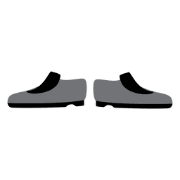Grey mens sneaker cartoon PNG Design Transparent PNG