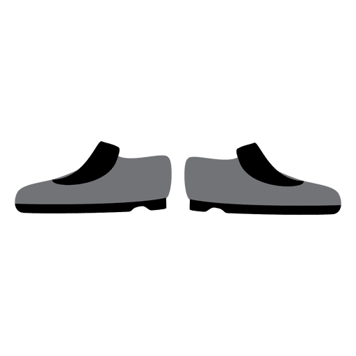 Dibujos animados de zapatillas de deporte para hombre gris Diseño PNG