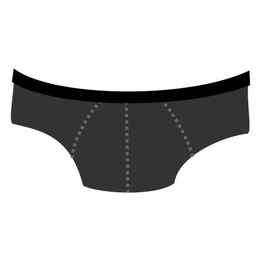 Grey mens underwear cartoon - Transparent PNG & SVG vector file