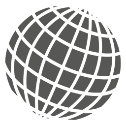 Rejilla en icono de globo Transparent PNG