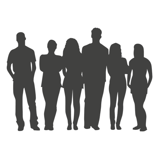 group of men silhouette png