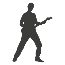 Gitarrist Musiker Silhouette 2 PNG-Design