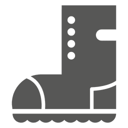 Icono de botas de goma Diseño PNG