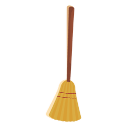 Escoba de halloween 3 Diseño PNG