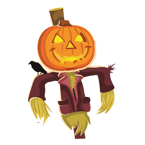 Halloween clown pumpkin PNG Design