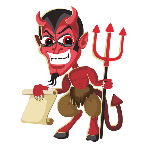 Halloween devil character PNG Design