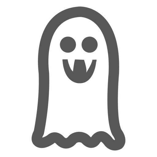 Halloween ghost icon PNG Design