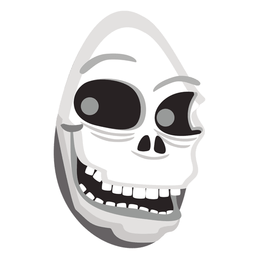 Halloween Geisterschädel 2 PNG-Design