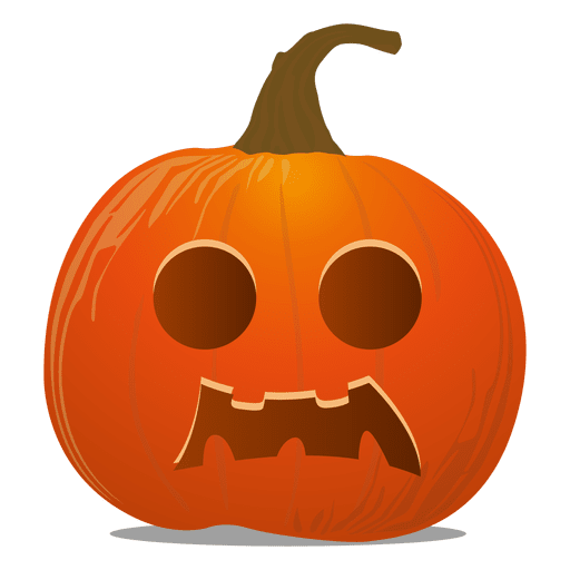 Halloween Kürbis Emoticon PNG-Design