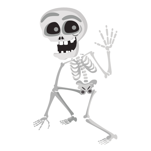Personaje esqueleto de Halloween Diseño PNG