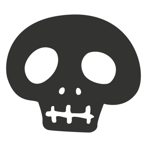 Desenho de caveira de Halloween 3 Desenho PNG