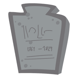 Halloween tombstone cartoon PNG Design