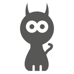 Icono de gato bruja de Halloween Diseño PNG