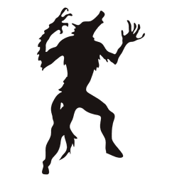 Halloween wolf silhouette 2 PNG Design