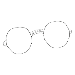 Hand drawn eyeglass PNG Design Transparent PNG