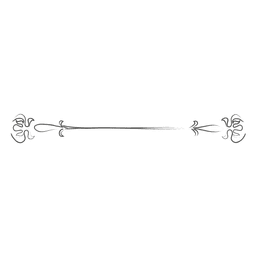 Divisória linear desenhada à mão Desenho PNG