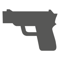 Hand gun icon PNG Design