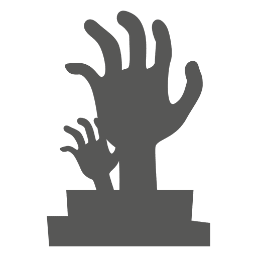 Hands coming out graveyard PNG Design