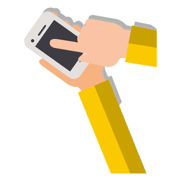 Mão no desenho do smartphone Desenho PNG