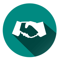 Handshake-Kreissymbol PNG-Design