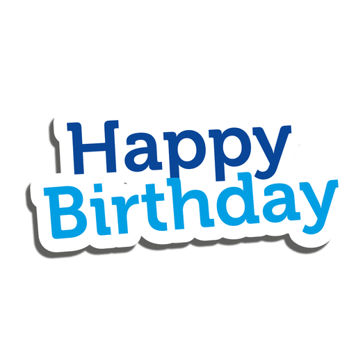 Happy Birthday Sticker Transparent Png And Svg Vector File