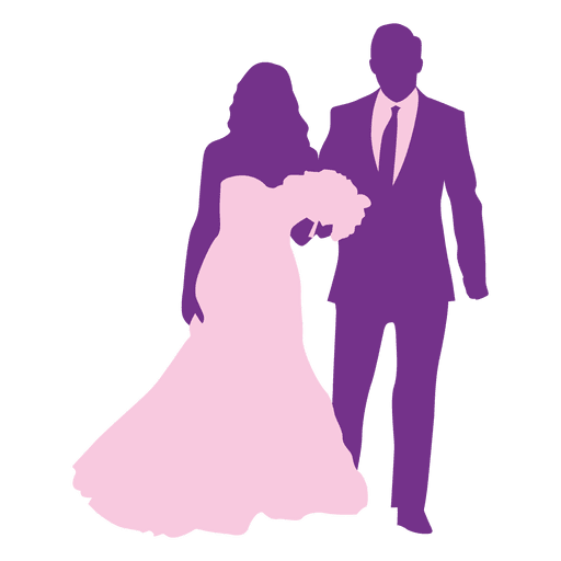 Happy wedding couple Transparent PNG & SVG vector file