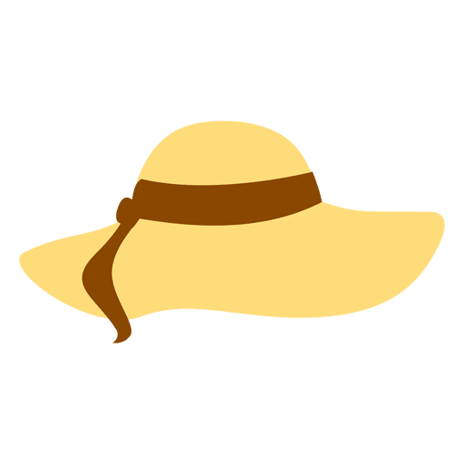 Icono de sombrero hawaiano Diseño PNG