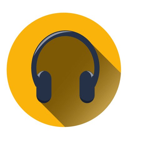 Headphone circle icon