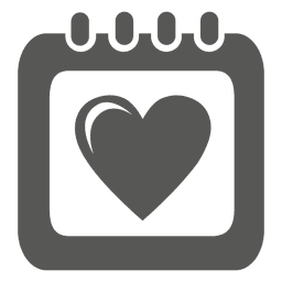 Herztabellenkalendersymbol PNG-Design