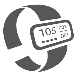 Icono de pulsera de frecuencia cardíaca Diseño PNG