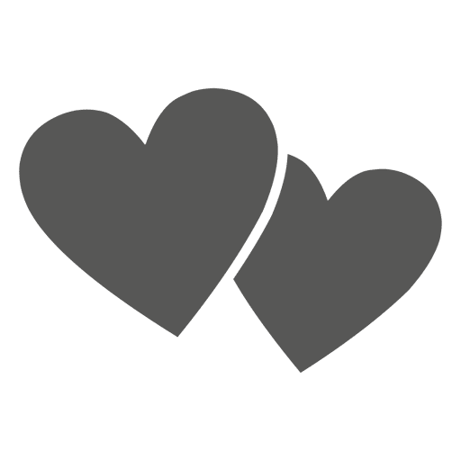Hearts flat icon PNG Design