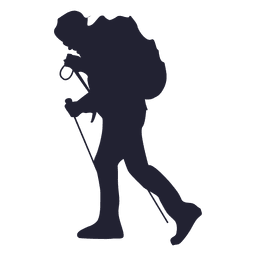 Wanderabenteuer Silhouette PNG-Design