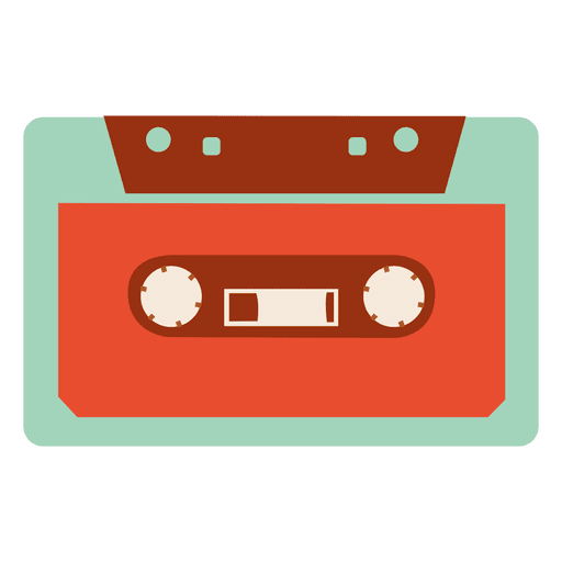Hipster cassette tape PNG Design