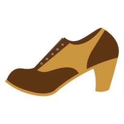 Zapato tacón mujer hipster Diseño PNG