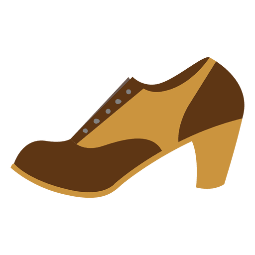 Zapato tac?n mujer hipster Diseño PNG