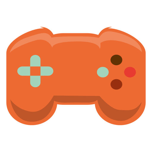 Fundo Laranja Dos Desenhos Animados Do Console De Jogos, Consola