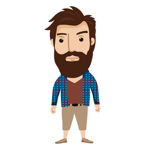 Hipster m?nnliche Figur 2 PNG-Design