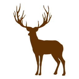 Hipster Rentier Silhouette PNG-Design