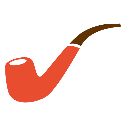 Hipster smoking pipe PNG Design