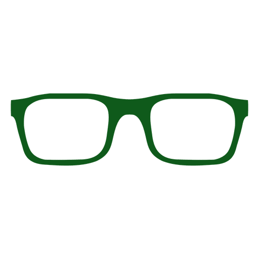 Hipster square eyeglass PNG Design