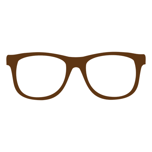 Hipster thick eyeglass PNG Design