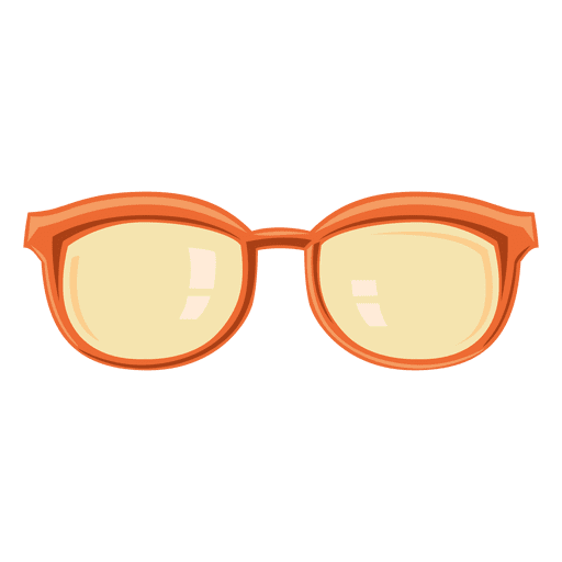 Hipster dickes Glas 3 PNG-Design