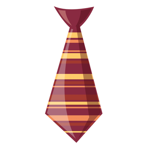Striped Hipster Tie PNG Design