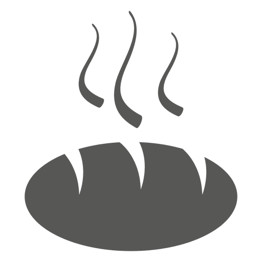 Icono de pan de pan caliente