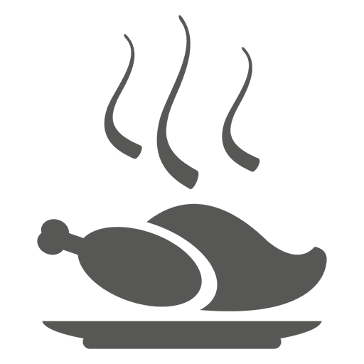 Icono de pollo caliente Diseño PNG