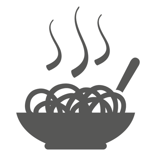 Hot Chow mein Symbol PNG-Design
